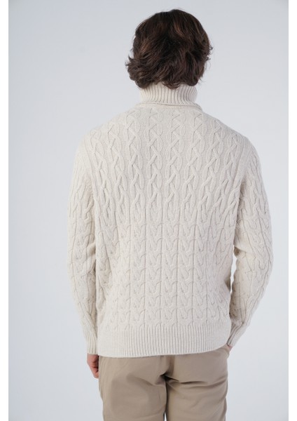 Erkek Yürütme Saç Balıkçı Yaka Triko Yün Kazak TRIST-5320 modelleri