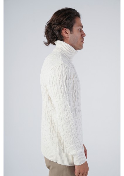 Erkek Yürütme Saç Balıkçı Yaka Triko Yün Kazak TRIST-5320 fiyatları