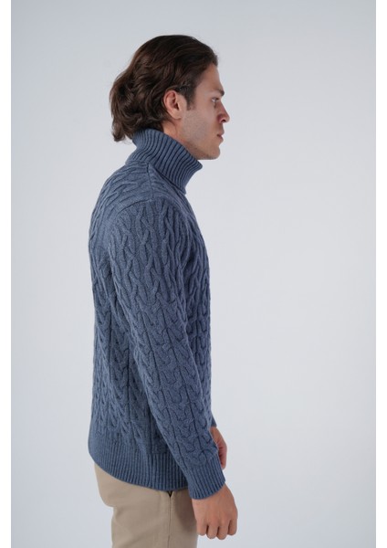Erkek Yürütme Saç Balıkçı Yaka Triko Yün Kazak TRIST-5320 fiyatları