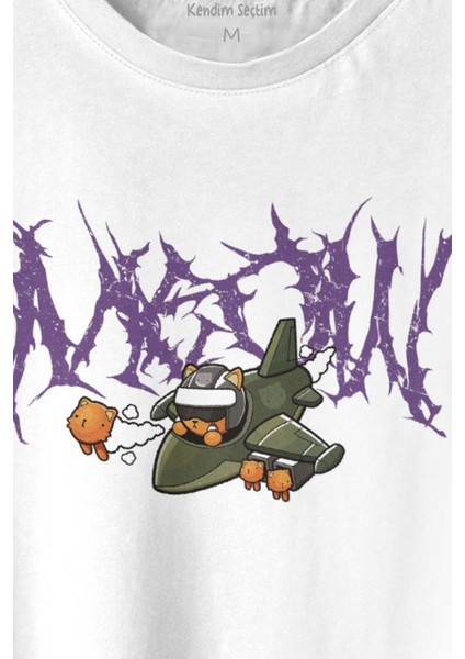 Gotik Meow Boomber Baskılı Tişört Unisex T-Shirt