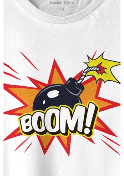 Boom Bomba Eğlenceli Funny El Bombası Baskılı Tişört Unisex T-Shirt fiyatları