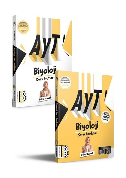 2024 AYT Biyoloji Ders Notları ve Tamamı Video Çözümlü Soru Bankası Seti