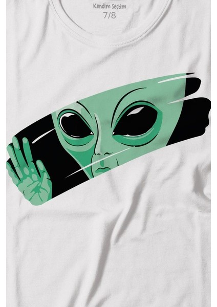 Ufo Uzaylı Yeşil E.t. Nasa Gezegen Baskılı Tişört Çocuk T-Shirt fiyatları