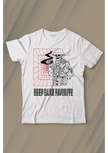 Kuru Kafa Deep Dark Baskılı Tişört Çocuk T-Shirt