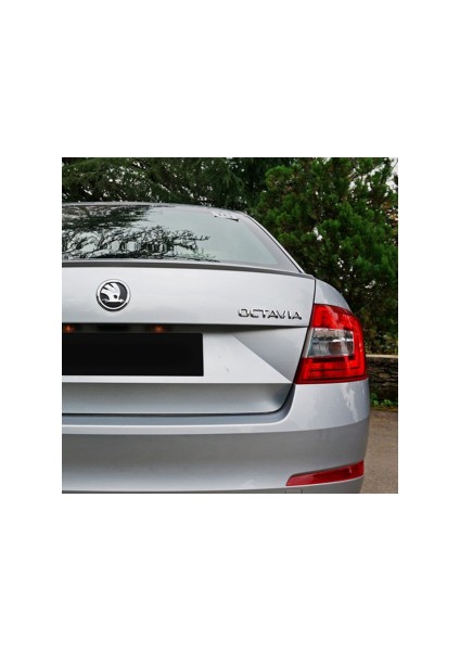 Octavia Yeni Tip Bagaj Yazısı Amblem 3D Sticker Siyah