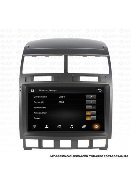 Volkswagen Touareg Android 12 Multimedya Carplay 4gb RAM+64GB HDD 2003-2009 Navigasyon Ekran