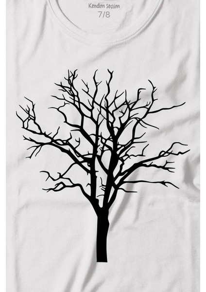 Nature Hayat Ağacı Kuru Ağaç Silüeti Baskılı Tişört Çocuk T-Shirt fiyatları