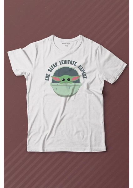 Baby Yoda The Mandalorian Star Wars Bebek Yoda Baskılı Tişört Çocuk T-Shirt