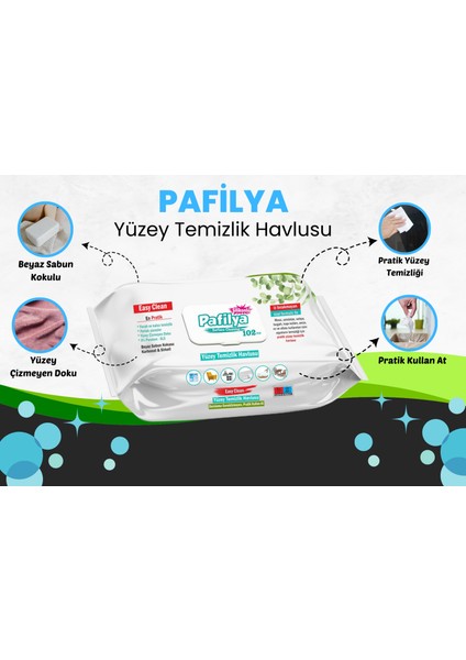 Easy Clean Yüzey Temizlik Havlusu 102YAPRAK