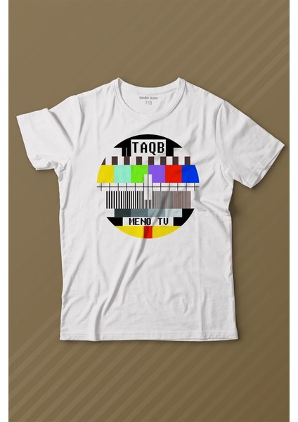 No Signal Teletex Nostalji Tv Baskılı Tişört Çocuk T-Shirt