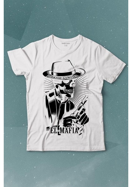Turkish Ganster El Mafia Mafya Temalı Baskılı Tişört Çocuk T-Shirt