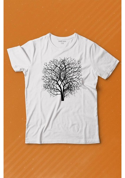 Ağaç Perisi Dalları Çizim Baskılı Tişört Çocuk T-Shirt