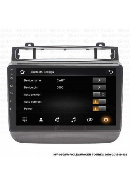 Volkswagen Touareg Android 12 Multimedya Carplay 4gb RAM+64GB HDD 2010-2015 Navigasyon Ekran