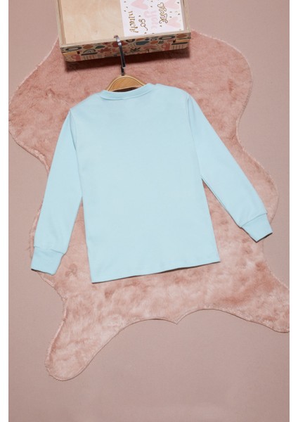 Mint Yazı Nakışlı Kız Çocuk Çıtçıtlı Sweatshirt 16422 modelleri