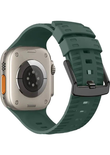 Apple Watch Seri 8 7 6 5 4 3 2 Se Ultra 42MM / 44MM / 45MM / 49MM Uyumlu Spor Silikon Kordon