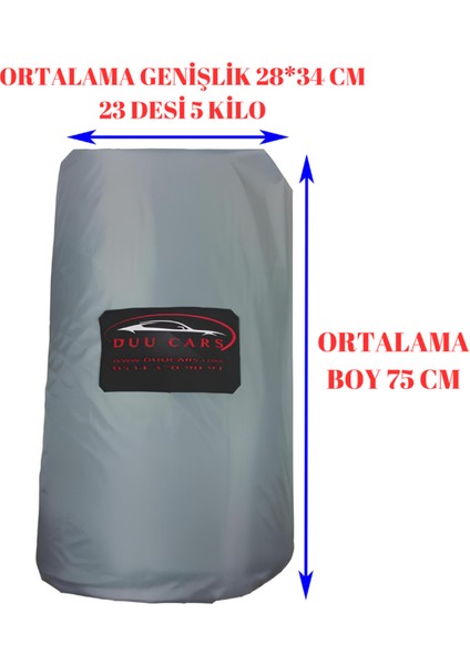 3 Katlı 5.50 mt Duucars Dolu Darbe & Güneş Koruyucu Özel Branda