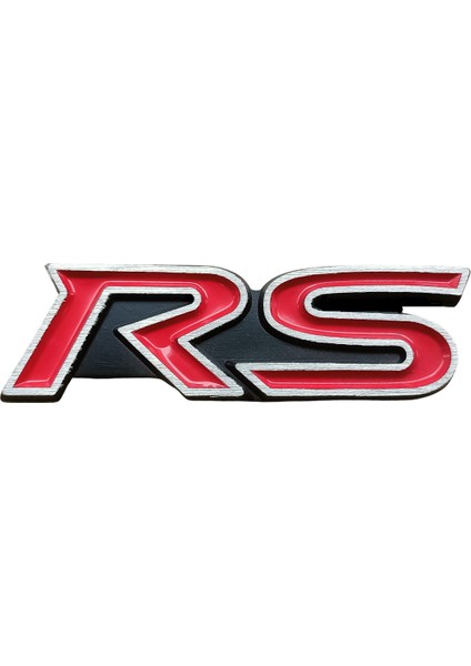 Rs Yazılı Araç Arma Sticker / Metal 80 mm x 23 mm