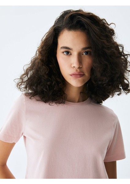 Kadın Soluk Efektli Lila T-shırt indirimleri