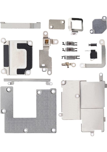 iPhone 11 Pro Kasa Anakart Iç Aksam Metal Kapakları Braket Seti