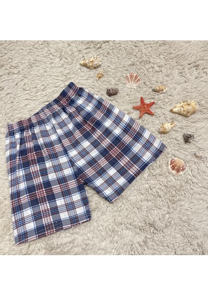 Pamuk Kadın Yüksek Bel Dört Mevsim Şort Pijama Pembe Panda