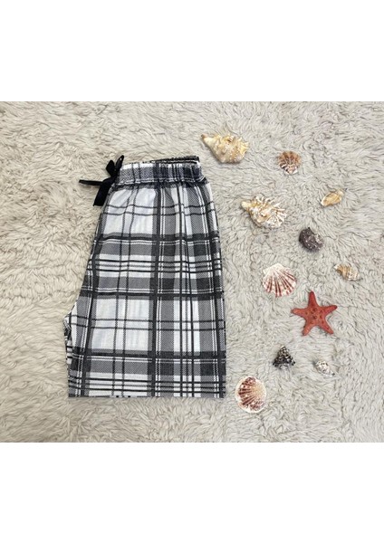 Pamuk Kadın Yüksek Bel Dört Mevsim Şort Pijama Pembe Panda indirimleri