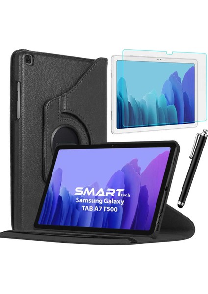 Smart Tech Samsung Galaxy Tab A7 T500 / A7 Lte T505 T507 Kılıf Ekran Koruyucu Kalem Set