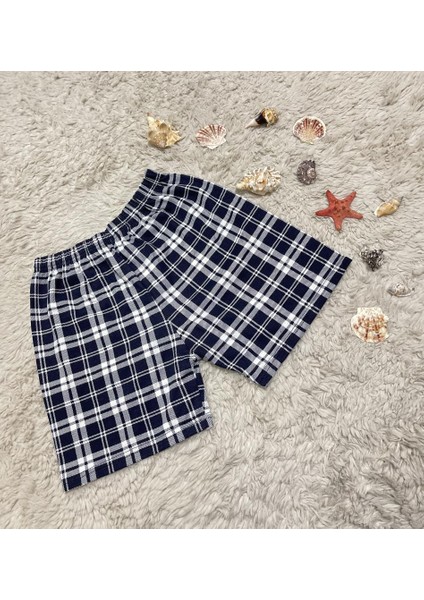 Pamuk Kadın Yüksek Bel Dört Mevsim Şort Pijama Pembe Panda