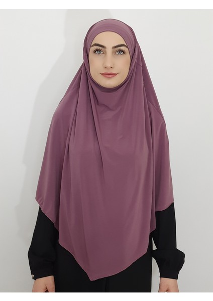 Sufle Hazır Baglamalı Peceli Büyük Esarp Hıjap Hac ve Umre Icın Uygun
