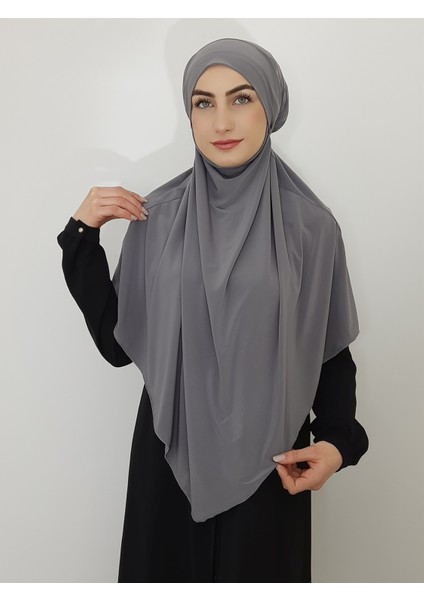 Sufle Hazır Baglamalı Peceli Büyük Esarp Hıjap Hac ve Umre Icın Uygun