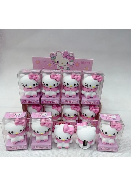 Piraye Gift Hello Kitty Kuromi 2 Li Silgi Kalem Traş  Set