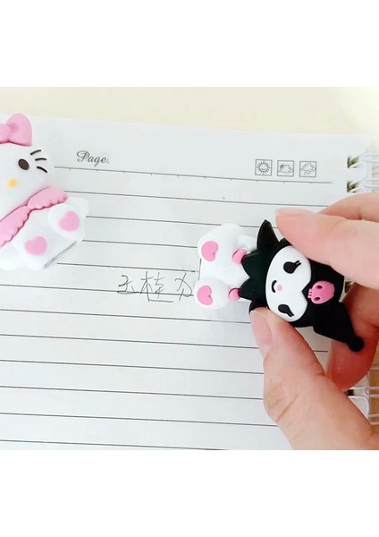 Piraye Gift Hello Kitty Kuromi 2 Li Silgi Kalem Traş  Set