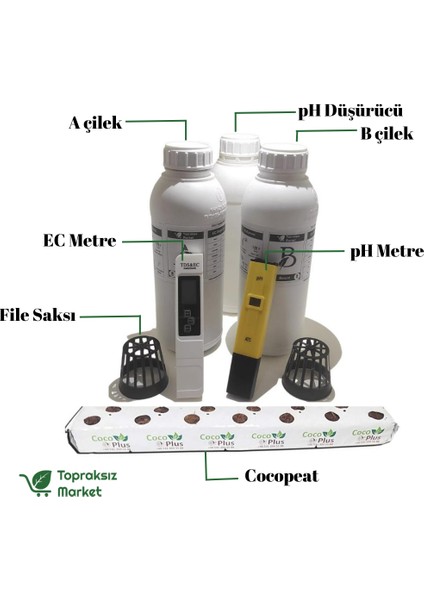 Topraksız Tarım Çilek Başlangıç Seti