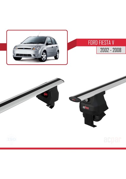 Ford Fiesta V 2002-2008 Arası ile Uyumlu Ace-4 Ara Atkı Tavan Barı Gri fırsatları