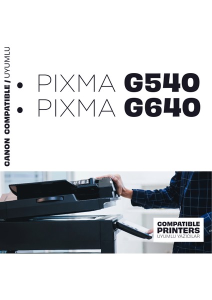 Canon Gı-43 Muadil Mürekkep Set / Pixma G540 / G640 modelleri