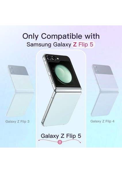 Galaxy Z Flip 5 Çift Parça Transparan Kapak Kılıf