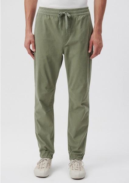 Erkek Beli Lastikli Yeşil Jogger Pantolon 000169-71559