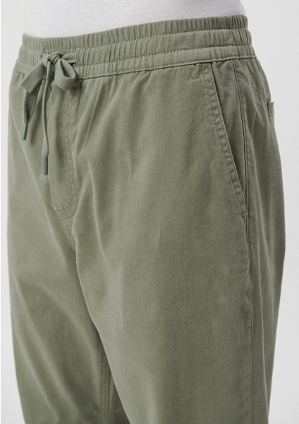 Erkek Beli Lastikli Yeşil Jogger Pantolon 000169-71559