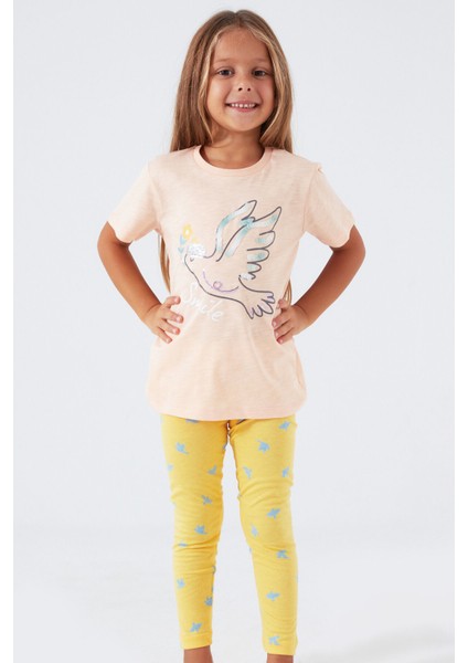 Bird Smile Kahverengi Kız Çocuk Tayt Takım modelleri