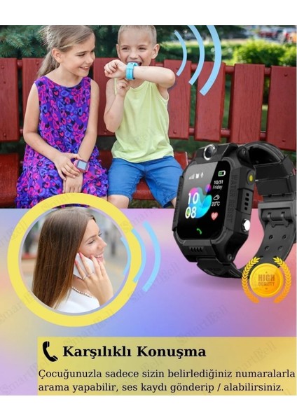 Herşey Fırsat Çocuk ve Yetişkin Sim Kartlı Özellikli Kameralı Gps Konum Arama Yapan- Smart Kids Watch