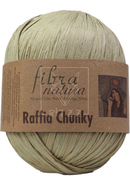 Fibra Natura Raffia Chunky 114-15 Küf Yeşil
