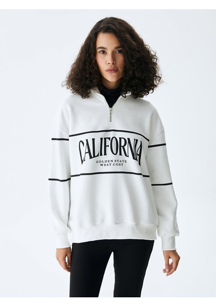 Ltb CAYENE Baskılı Kadın Sweatshirt