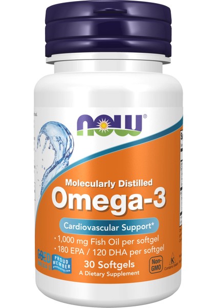 Foods, Omega-3 Fish Oil, 1,000 mg, 30 Softgels