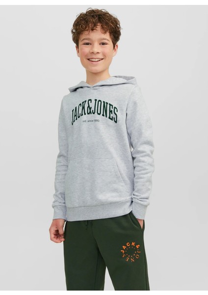 Baskılı Erkek Çocuk Beyaz Sweatshirt Jjejosh Sweat Hood Sn Jnr fiyatları