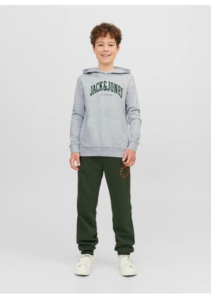 Baskılı Erkek Çocuk Beyaz Sweatshirt Jjejosh Sweat Hood Sn Jnr fırsatları
