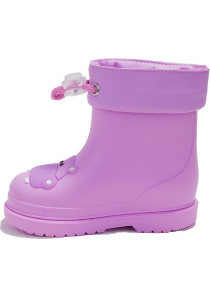 W10214 Bimbi Hipo Leylak Ortopedik Kız Çocuk Yağmur Çizme modelleri