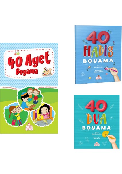 Nesil 40 Hadis Boyama & 40 Dua Boyama & 40 Ayet Boyama Kitapları fiyatları