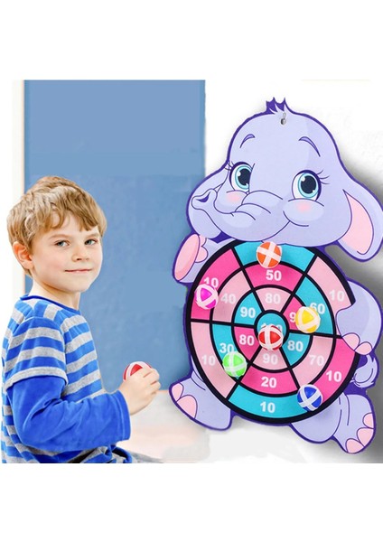 At Yapıstır Oyunu Dart Tahtası Spor Oyuncakları Eğitici Aktivite Oyuncakları Yapışkan Top Fil indirimleri