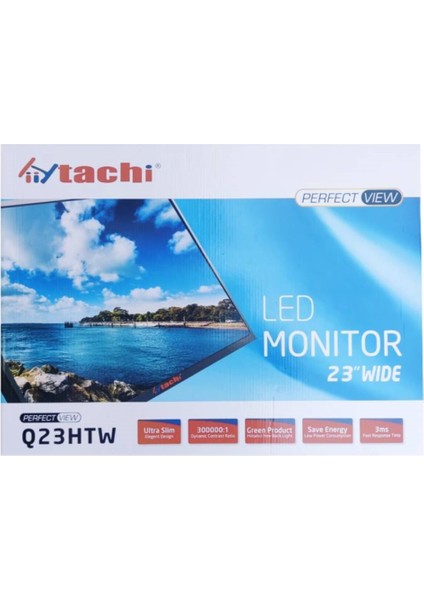 Hiitachi 23'' Wide Q23HTW Perfect View LED Monitör Full Hd