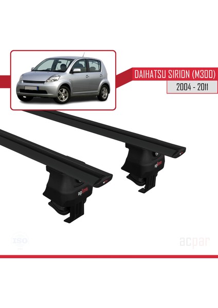 Daihatsu Sirion (M300) 2004-2011 Arası ile Uyumlu Ace-4 Ara Atkı Tavan Barı Siyah modelleri