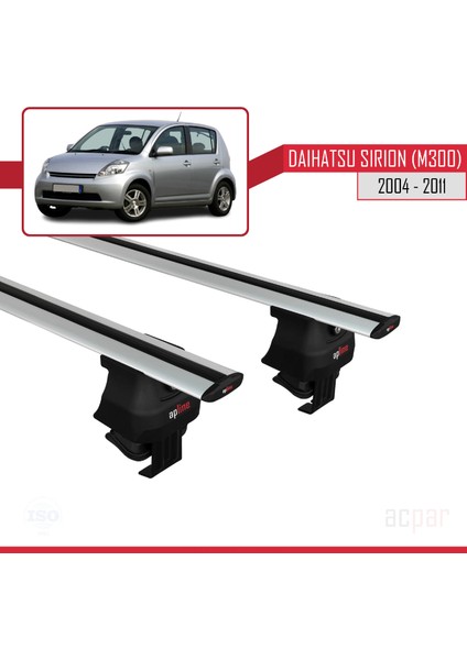 Daihatsu Sirion (M300) 2004-2011 Arası ile Uyumlu Ace-4 Ara Atkı Tavan Barı Gri modelleri